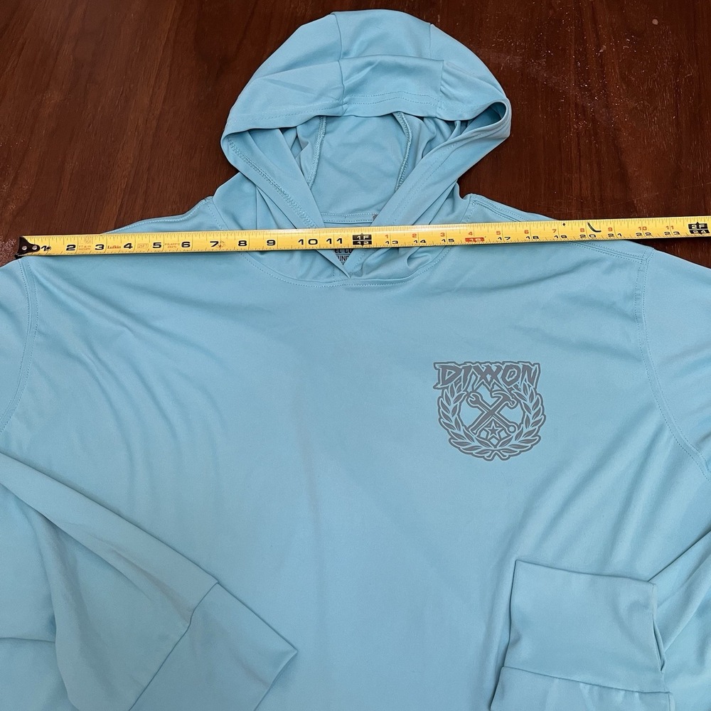 Dixxon Flannel Co Men's 3X Turquoise Form Function Performance Sun Hoodie - Picture 7 of 10